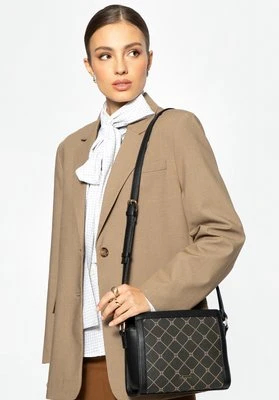 Damska crossbody w monogram czarna Wittchen
