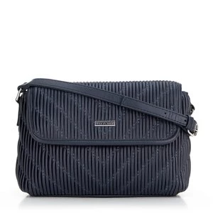 Damska crossbody w pionowe przeszycia z ekoskóry granatowa Wittchen