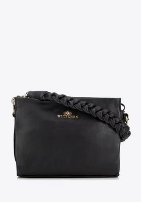 Zdjęcie produktu Damska crossbody z plecioną rączką czarna Wittchen