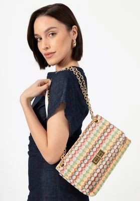 Damska crossbody z plecionki na łańcuszku multikolor Wittchen