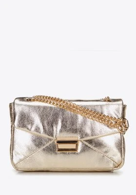 Damska crossbody z połyskującej ekoskóry złota Wittchen