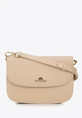 Zdjęcie produktu Damska crossbody ze skóry naturalnej beżowa Wittchen