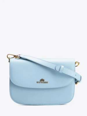 Damska crossbody ze skóry naturalnej niebieska Wittchen