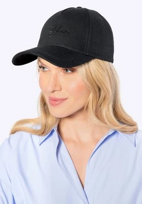 Damska czapka z daszkiem bawełniana czarna Wittchen