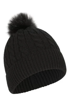 Damska czapka z pomponem i podszewką z pluszu - Black Mountain Warehouse