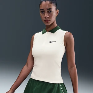 Damska dopasowana koszulka bez rękawów Nike - Biel