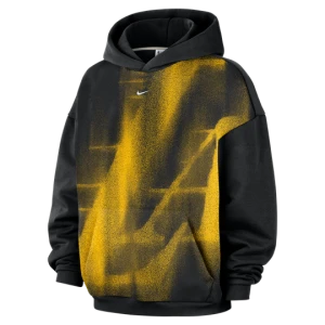 Damska dzianinowa bluza z kapturem do koszykówki Los Angeles Lakers Standard Issue Icon - Czerń Nike