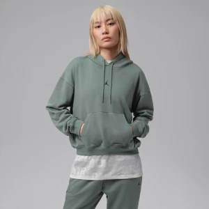 Damska dzianinowa bluza z kapturem Dri-FIT Jordan Sport Crossover - Szary