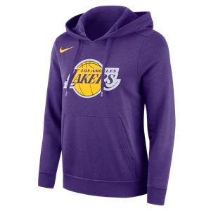 Damska dzianinowa bluza z kapturem Nike NBA Los Angeles Lakers Club - Fiolet