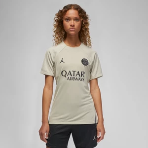 Damska dzianinowa koszulka piłkarska z krótkim rękawem Jordan Dri-FIT Paris Saint-Germain Strike (wersja trzecia) - Brązowy