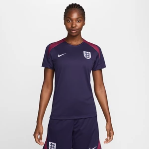 Damska dzianinowa koszulka piłkarska z krótkim rękawem Nike Dri-FIT Anglia Strike - Fiolet