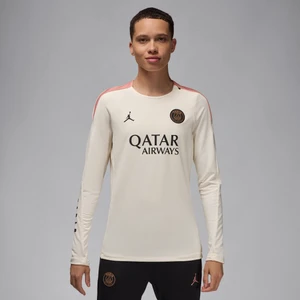 Damska dzianinowa koszulka piłkarska z półokrągłym dekoltem Jordan Dri-FIT Paris Saint-Germain Strike (wersja trzecia) - Brązowy