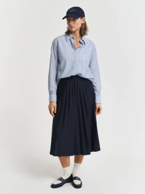 Damska granatowa plisowana spódnica z dżerseju GANT