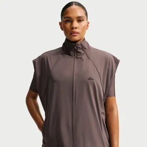 Damska kamizelka o kroju oversize NikeSKIMS Stretch Nylon - Brązowy