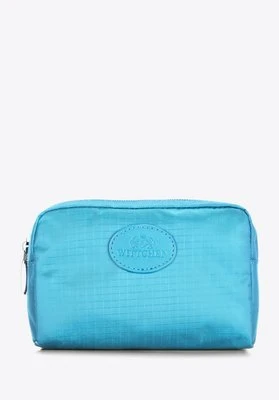 Damska kosmetyczka pudełkowa mała jasnoniebieska Wittchen