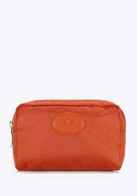 Damska kosmetyczka pudełkowa mała pomarańczowa Wittchen