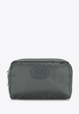 Damska kosmetyczka pudełkowa mała szara Wittchen