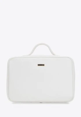 Damska kosmetyczka z ekoskóry biała Wittchen