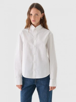 Damska koszula bawełniana  Outhorn OTHWAW24TSHIF071 - biała