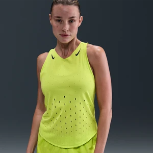 Damska koszulka bez rękawów do biegania Dri-FIT ADV Nike AeroSwift - Zieleń
