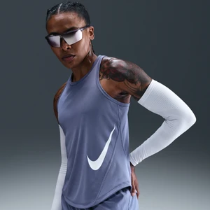 Damska koszulka bez rękawów do biegania Dri-FIT Nike Tempo Swoosh Run - Niebieski