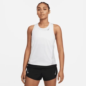 Damska koszulka bez rękawów do biegania Nike Dri-FIT Race - Biel
