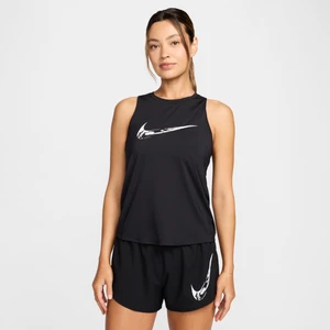 Damska koszulka bez rękawów do biegania z grafiką Dri-FIT Nike One - Czerń