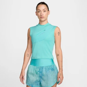 Damska koszulka bez rękawów do biegania z kieszenią Dri-FIT Nike Trail - Zieleń