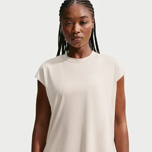 Damska koszulka bez rękawów Dri-FIT Nike 24.7 ImpossiblySoft - Brązowy