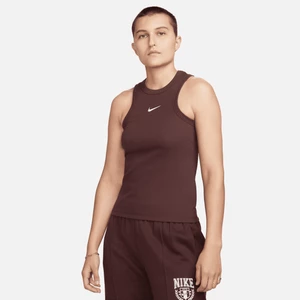Damska koszulka bez rękawów Nike Sportswear - Brązowy