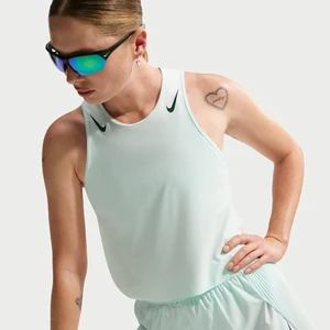 Damska koszulka bez rękawów o skróconym kroju do biegania Dri-FIT ADV Nike AeroSwift - Zieleń