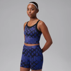 Damska koszulka bez rękawów o skróconym kroju Dri-FIT Jordan Sport - Niebieski
