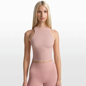 Zdjęcie produktu Damska koszulka bez rękawówc z wycięciem na plecach w stylu bokserskim NikeSKIMS Ribbed Seamless - Różowy