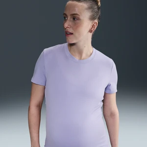 Damska koszulka ciążowa z krótkim rękawem o dopasowanym kroju Nike (M) One - Fiolet