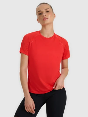 Damska koszulka do biegania 4F 4FWAW25TFTSF1502 - czerwona