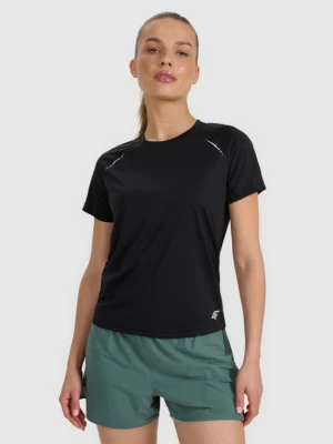 Damska koszulka do biegania 4F 4FWAW25TFTSF1510 - czarna