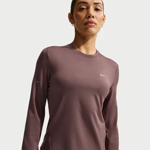 Damska koszulka do biegania chroniąca przed promieniowaniem UV z długim rękawem i półokrągłym dekoltem Dri-FIT Nike Swift - Fiolet