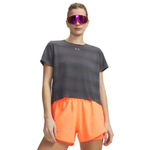 Damska koszulka do biegania Under Armour UA Velociti Shortsleeve - szara