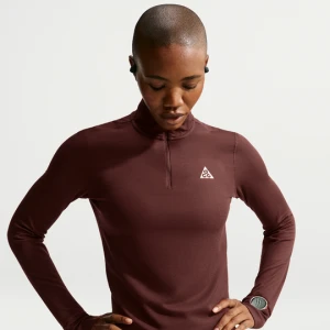 Damska koszulka do biegania w terenie z zamkiem 1 / 2 Dri-FIT Nike ACG - Fiolet