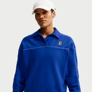 Damska koszulka dzianinowa z długim rękawem do tenisa NikeCourt Court Collection - Niebieski