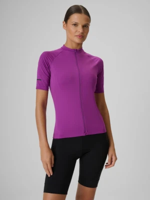 Damska koszulka kolarska 4F 4FWSS26TFTSF1909 - fioletowa