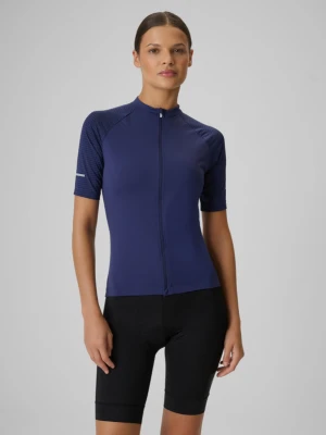 Damska koszulka kolarska 4F 4FWSS26TFTSF1909 - granatowa
