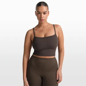 Zdjęcie produktu Damska koszulka na cienkich ramiączkach NikeSKIMS Ribbed Seamless - Brązowy