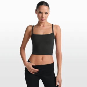 Zdjęcie produktu Damska koszulka na cienkich ramiączkach NikeSKIMS Ribbed Seamless - Czerń