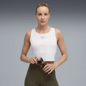 Zdjęcie produktu Damska koszulka na ramiączkach PUMA x HYROX ULTRASPUN o skróconym kroju, Odzież, Biały,