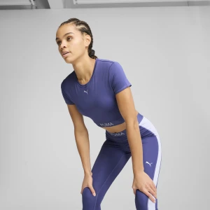Zdjęcie produktu Damska koszulka o skróconym kroju PUMA STRONG, Odzież, Niebieski