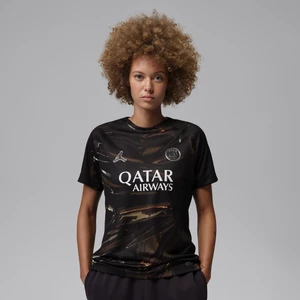 Damska koszulka piłkarska Jordan Dri-FIT Paris Saint-Germain Stadium 2026 (wersja nocna) – replika - Czerń