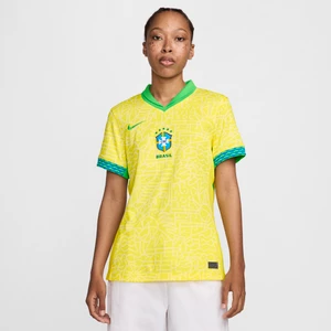 Damska koszulka piłkarska Nike Dri-FIT Brazylia Stadium 2024 (wersja domowa) – replika - Żółty