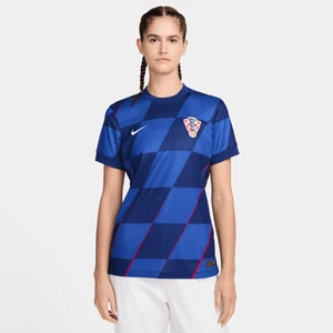 Damska koszulka piłkarska Nike Dri-FIT Chorwacja Stadium 2024/25 (wersja wyjazdowa) (replika) - Niebieski