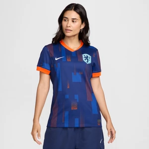 Damska koszulka piłkarska Nike Dri-FIT Holandia (drużyna damska) Stadium 2024/25 (wersja wyjazdowa) – replika - Niebieski